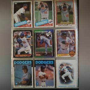 200+ Vintage L.A. Dodgers Baseball Cards